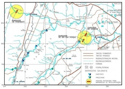 Estudo de viabilidade de barragens na área da bacia do alto Itapicuru-açu